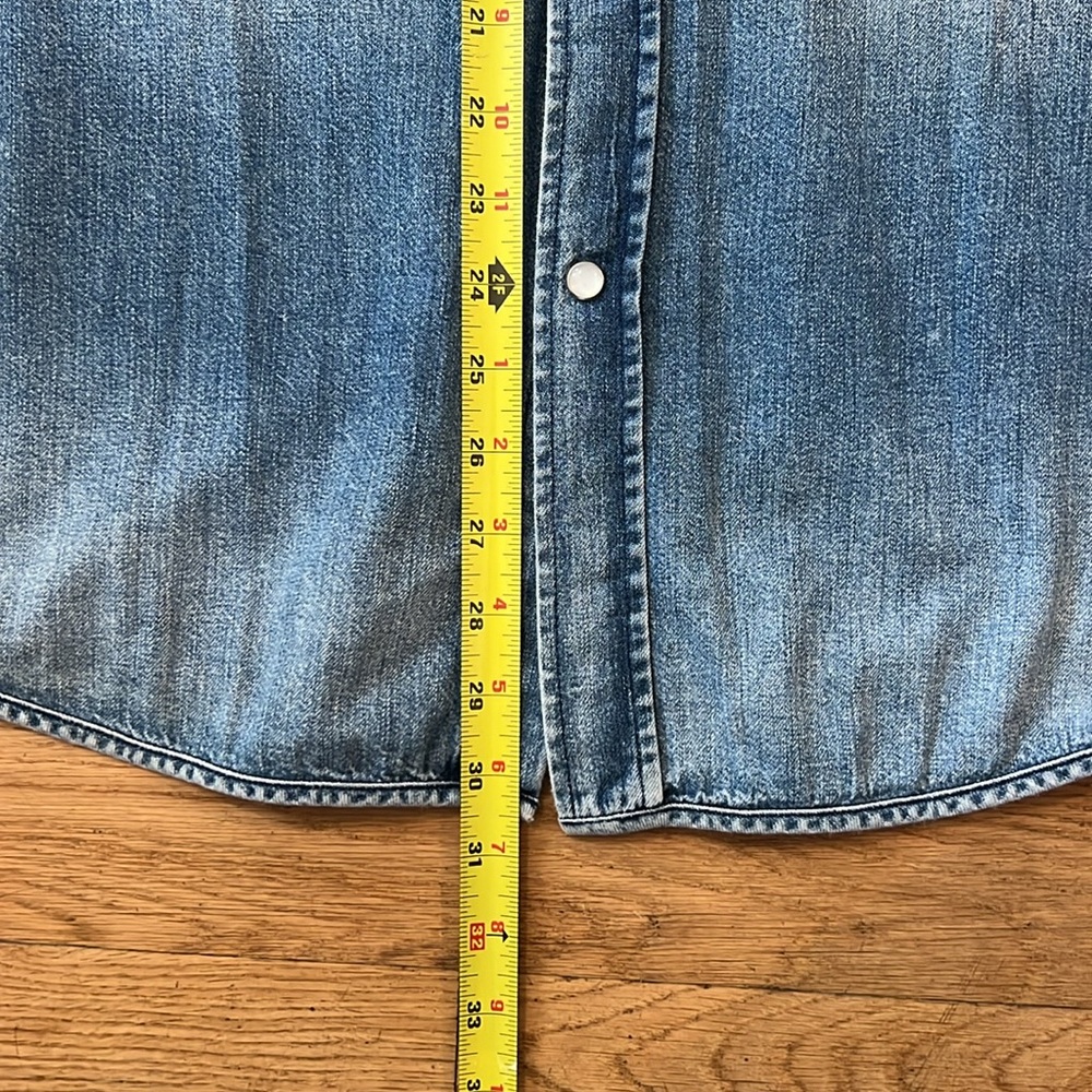 Levi Strauss and Co Denim Western Shirt pearl snap - Picture 4 of 4